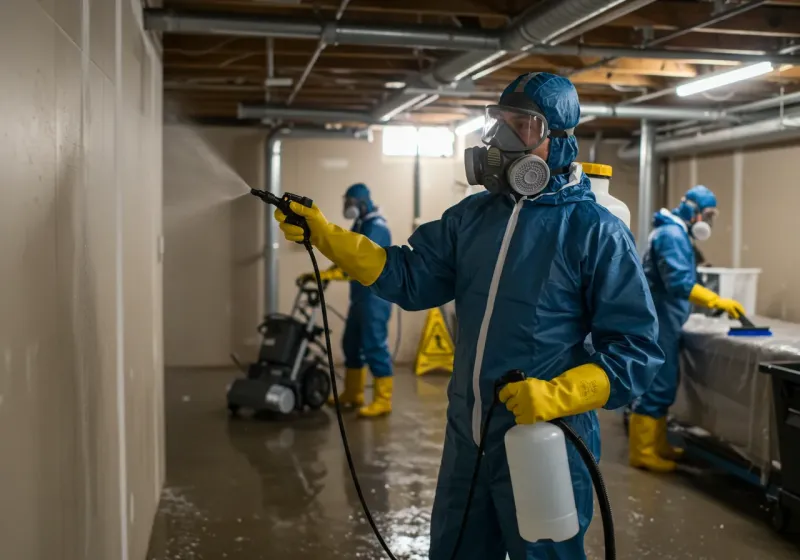 Basement Sanitization and Antimicrobial Treatment process in Madison, ME